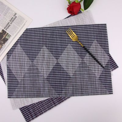 Diamond PE Food Grade Material Placemat Business Placemat Heat Proof Mat Plate Mat Waterproof Non-Slip Cross Coaster