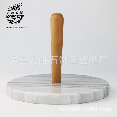Factory Formulated Double-Layer Single-Layer Cake Plate Creative Marble Wood Stitching