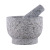 SOURCE Factory Formulated Natural Granite Stone Mortar Garlic Press Black Drug Crushing Bowl Household Kitchen Grinder
