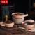 Ceramic Pot King Dry Burning 800 Degrees Old-Fashioned Ceramic Clay Casserole Clay Pot Single Handle Clay Pot Pot Back to Park