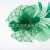 New Green Mesh Feather Headwear Bridal Stage Show Formal Dress Accessories Night Shanghai Flower Hairpin