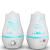 Popular Colorful Gradient Romantic Ambience Light Delicate Hydrating Penetration Moisturizing Ultrasonic Hollow Double Spray Humidifier