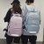 2022 Summer New Backpack Nylon Cloth Pink Free Size Zipper School Bag