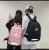 2022 Summer New Backpack Nylon Cloth Pink Free Size Zipper School Bag