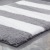 Amazon Hot Sale Black White Gray White Striped Microfiber Flocking Jacquard Water-Absorbing Non-Slip Mat