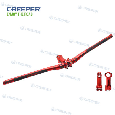 Creeper Factory Direct Aluminum Handle plus Horizontal Red High Quality Accessories Bicycle Professional