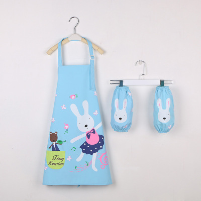 Baby Bib Painting Clothes Waterproof Middle and Big Children Summer Painting Apron Princess Kid Sleeveless Boys and Girls Baby Gown