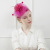 Amazon New Rose Red Feather Pattern Top Hat Vintage Bridal Headdress Banquet Mesh Feather Pattern Fur Ball Top Hat
