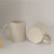 Korean Ins Style Cream Yellow Vintage Mug Beige Ceramic Cup 11 Oz Straight Coffee and Breakfast Cup