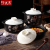 Ceramic Pot King Cooking Pot Ceramic Casserole Straight Earthen Jar Soup and Porridge High Temperature Resistant Stew Pot Stone Pot Internet Celebrity Casserole