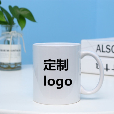 Mug 11Oz White Coating Thermal Transfer Printing Coffee Cup Large Capacity Advertising Gift Making Logo Ceramic Cup