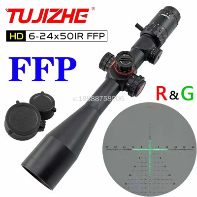 TUJIZHE HD6-24X50IR FFP Front Telescopic Sight High Magnification High Resistance