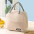 New Solid Color Twill Lunch Bag Portable Insulated Bag Thickened Student Lunch Box Bag Lunch Box Bag Lunch Bag