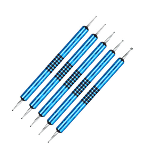 new double-headed nail art rhinestones picking pen suit 5-piece decoration drill needle ballpoint pen drawing needle