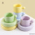 Chaozhou Manufacturer Korean Ins Style Coffee Set Set Printed Logo Pure Color Glaze Ceramic Coffee Cup Good-looking