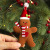 Creative Cross-Border New Christmas Decoration Gingerbread Man Doll Small Hanging Piece Christmas Tree Accessories Pendant 3-Piece Set