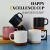 Simple Ceramic Mug Promotion Gift Cup Printed Logo Creative Color Glaze Coffee Cup Set Wholesale