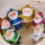 Classic 3cm Gold Powder Santa Claus Six-Color Six-Pack Santa Claus Pendant Christmas Decoration Small Gift