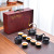 Black Porcelain Side Handle Pot Kung Fu Tea Set Company Gift Business Gift Enterprise Logo Printing Set Gift Box