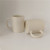 Korean Ins Style Cream Yellow Vintage Mug Beige Ceramic Cup 11 Oz Straight Coffee and Breakfast Cup