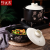 Ceramic Pot King Cooking Pot Ceramic Casserole Straight Earthen Jar Soup and Porridge High Temperature Resistant Stew Pot Stone Pot Internet Celebrity Casserole