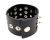 Pe02 European and American High Profile Retro Punk Jewelry Leather Bracelet Black Two Rows Pointed Nail round Edge Rivet Men's Bracelet