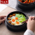 High Temperature Resistant Open Fire Ceramic Casserole Korean Traditional Bibimbap Stone Pot Soybean Paste Soup Pot