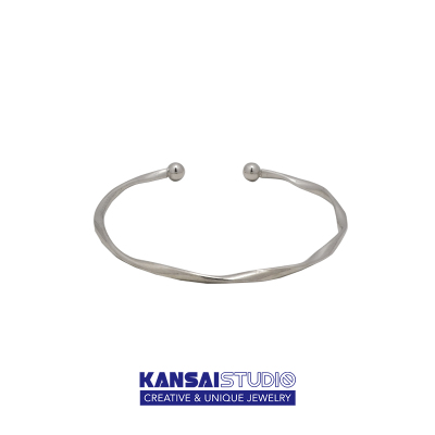 Kansai Silver Bracelet Niche Personality Simple Young Kuchao Hand Jewelry Mid-Ancient Cold Style Advanced Bracelet