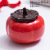 Chinese Style All the Best Ceramic Persimmon Shape Tea Jar Wedding Candy Jar Gift Logo