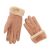 2022 New Deerskin Velvet Women's Warm Gloves Multi-Functional Thickened Cold-Resistant Touch Screen Gloves Simple Riding Gloves
