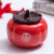 Chinese Style All the Best Ceramic Persimmon Shape Tea Jar Wedding Candy Jar Gift Logo