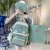 2022 Summer New Backpack Zip Canvas Contrast Color Casual Bag