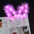 New Lengthened Luminous Feather Rabbit Ears Angel Headband Flash Headdress Fairy Light Hairpin Stall Toy