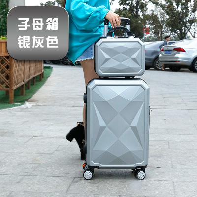 20-Inch Luggage Trolley Case Female Student Korean Style Password Suitcase Universal Wheel Suitcase Suitcase Set Boarding Bag Wholesale