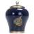 Tea Pot Ceramic Logo Large Blue Glaze Gold Painting Sealed Storage Tank Gift Box Ge Kiln Tea Packaging Jar