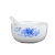 Chinese Style Blue and White Porcelain Bowl Set Household Creative 4 Bowls 4 Spoons Dining Bowl Business Gift Tableware