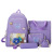 Middle School Student Schoolbag Schoolgirl Backpack Tuition Bag Campus Backpack Four-Piece Set Supplier