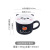 Manor Cute Cartoon Porcelain Handle Bowl Underglaze Fruit Salad Bowl Instant Noodle Bowl Microwaveable Oven Household