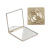 Trendy Small Mirror Portable Make-up Mirror Nordic Style Light Luxury Double-Sided Folding Mirror Good-looking Plane Mirror Portable Mirror