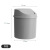 Mini Desktop Plastic Shake Cover Trash Can Household Trash Can Creative European Ins' Living Room Table Covered Wastebasket