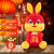 2023chinese Zodiac Sign of Rabbit Doll Plush Toy Rabbit Auspicious Doll Pendant Company Annual Meeting Gifts Logo Can Be Added