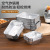 Popular Rectangular Foil Plate Tin Tray Barbecue Thickened Takeaway Commercial Baking Disposable Aluminum Foil to-Go Box