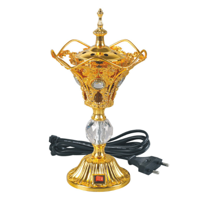 Classical Household Plug-in Incense Burner Exquisite Middle East Sandalwood Stove Metal Crafts Arabic Incense Burner
