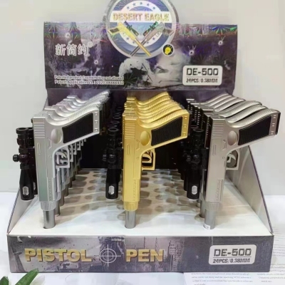 Creative flashlight gel pen luminous sniper rifle signature pen with light student technology pen