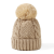 Hat Female Korean Style New Autumn and Winter Hat Fur Ball Thickened Coarse Yarn Knitted Hat Warm with Velvet Earflaps Slipover Hat