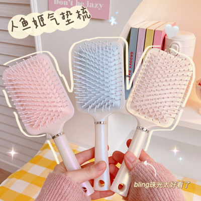 Massage Comb Lady Temperament Curly Long Hair Air Cushion Comb Airbag Large Plate Comb Household Portable Student Girl Comb