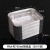 Popular Rectangular Foil Plate Tin Tray Barbecue Thickened Takeaway Commercial Baking Disposable Aluminum Foil to-Go Box