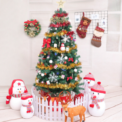 Cross-Border Christmas Tree Package with Lights 1.5 M 2 M Home Christmas Tree Ornaments Store Christmas Layout