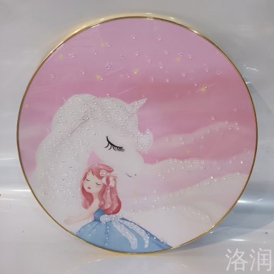 Horse Head Type Crystal Porcelain Decorative Painting Diamond Decorative Painting Crystal Porcelain Painting Crystal Porcelain Diamond Painting Aluminum Alloy Crystal Porcelain Painting Decorative Painting