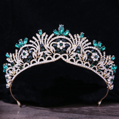 Bridal Headdress European and American Luxury Bridal Crown Wedding Dress Accessories Birthday Show Party Dress Hair Accessories Jewelry